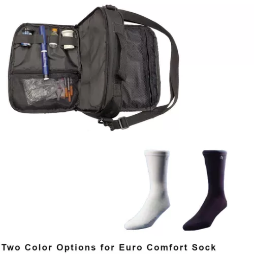 SKU: DPELITE-EURO-SM Dia-Pak® Elite Plus Insulin Carrying Case and Euro Comfort Sock